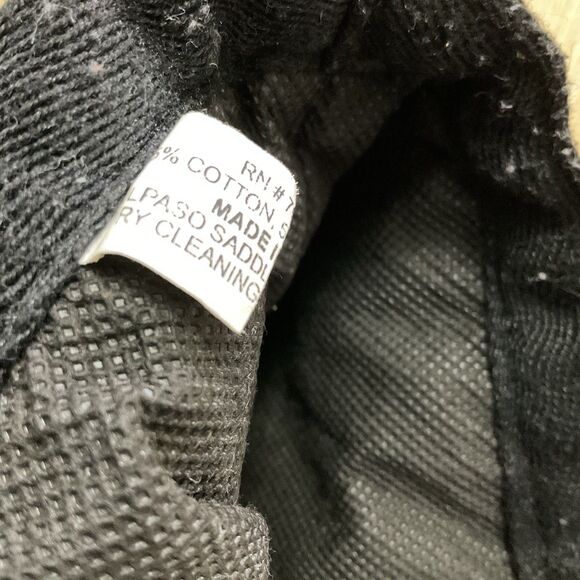 El Paso Saddle Blanket Bag Women's Black Cotton Stencil Purse Large Kokopelli - Picture 4 of 8